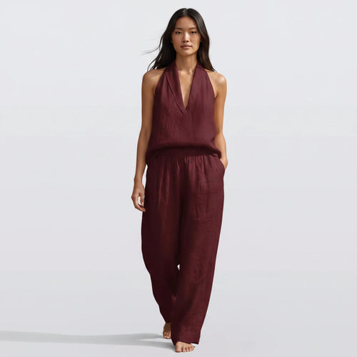 Anveil - Halter-Neck and Wide-Leg Two-Piece
