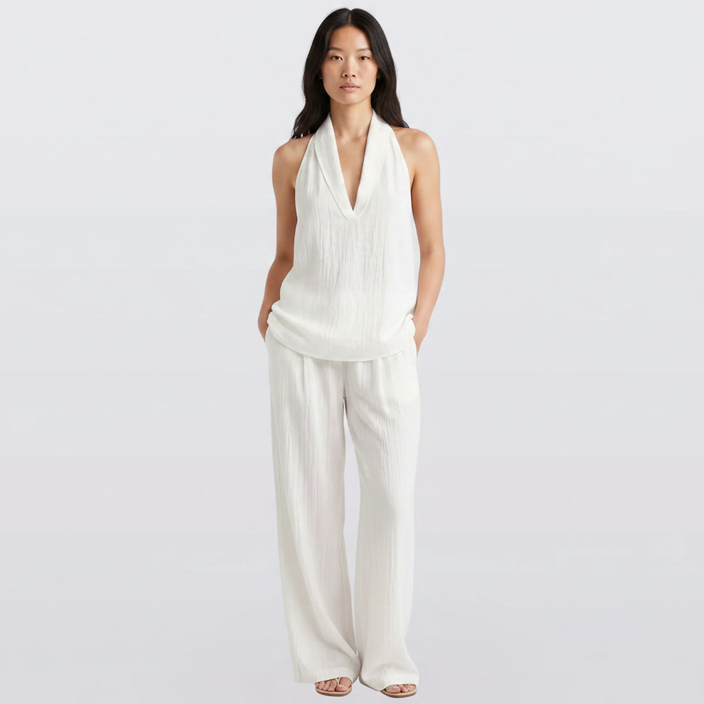 Anveil - Halter-Neck and Wide-Leg Two-Piece