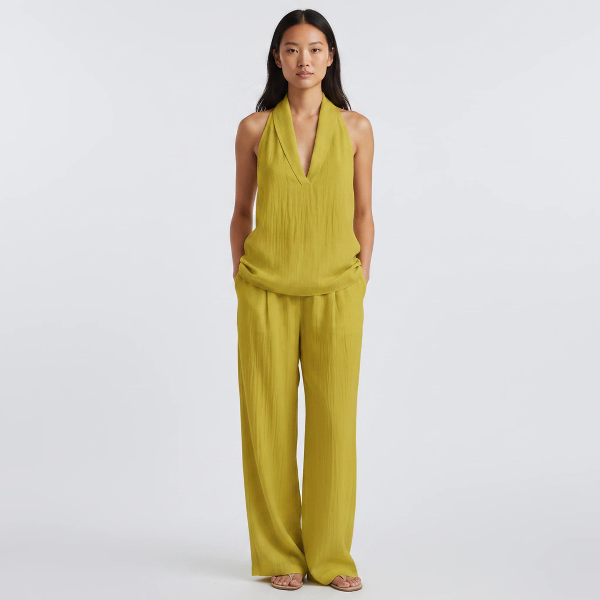 Anveil - Halter-Neck and Wide-Leg Two-Piece