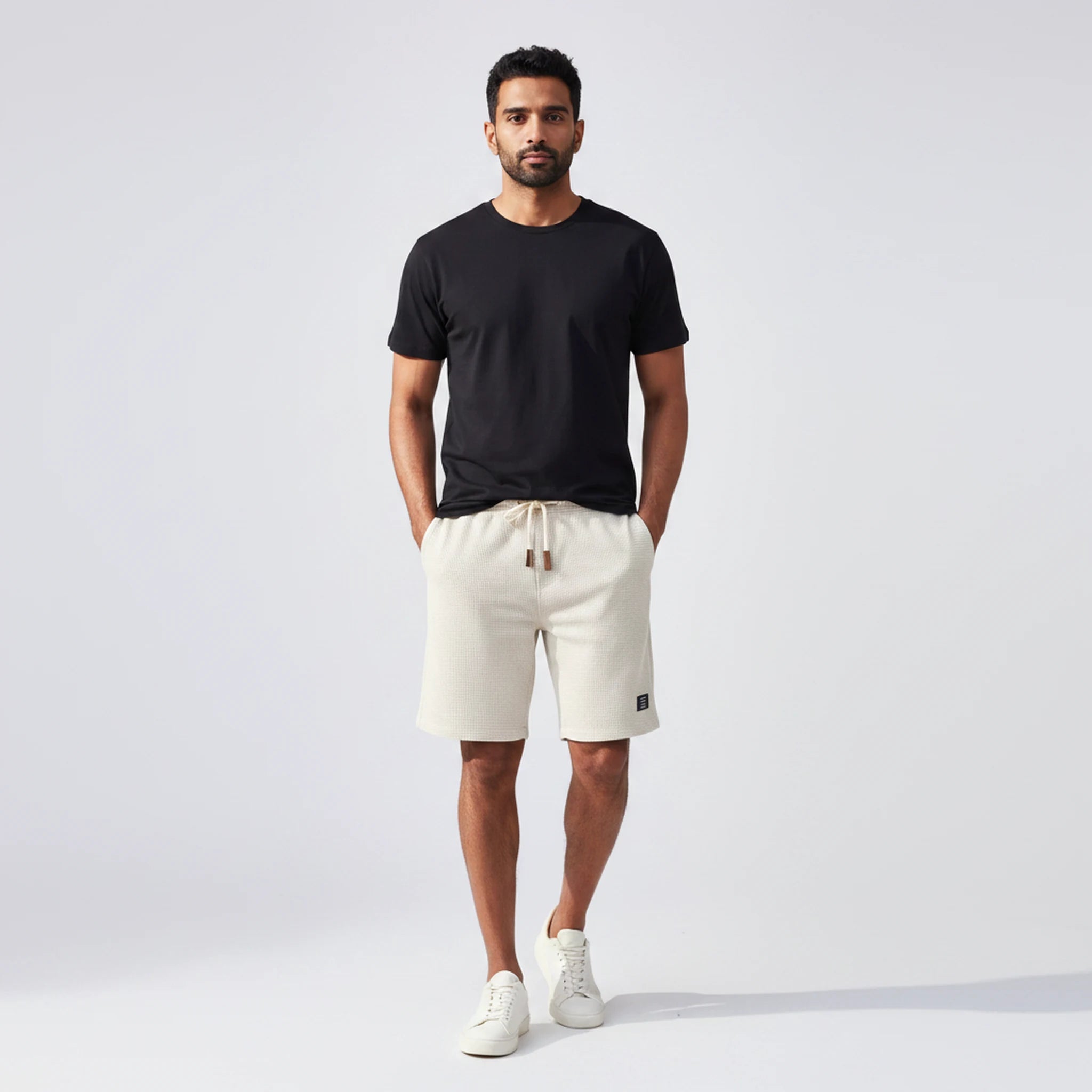 Bexley - Crinkle-Texture Drawstring Shorts