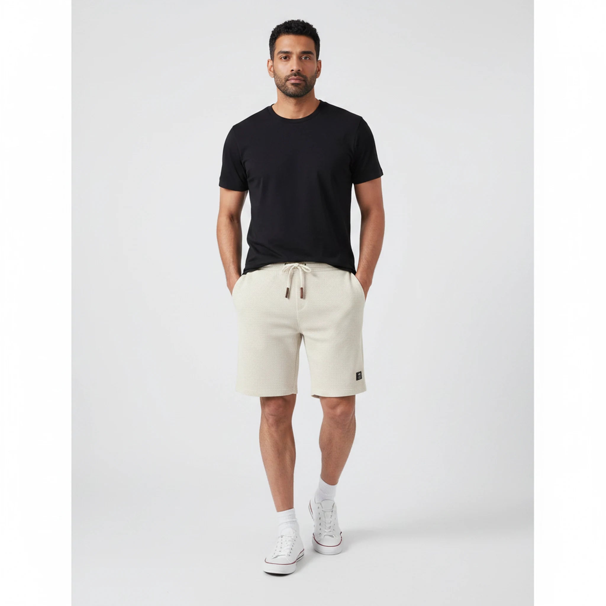 Bexley - Crinkle-Texture Drawstring Shorts