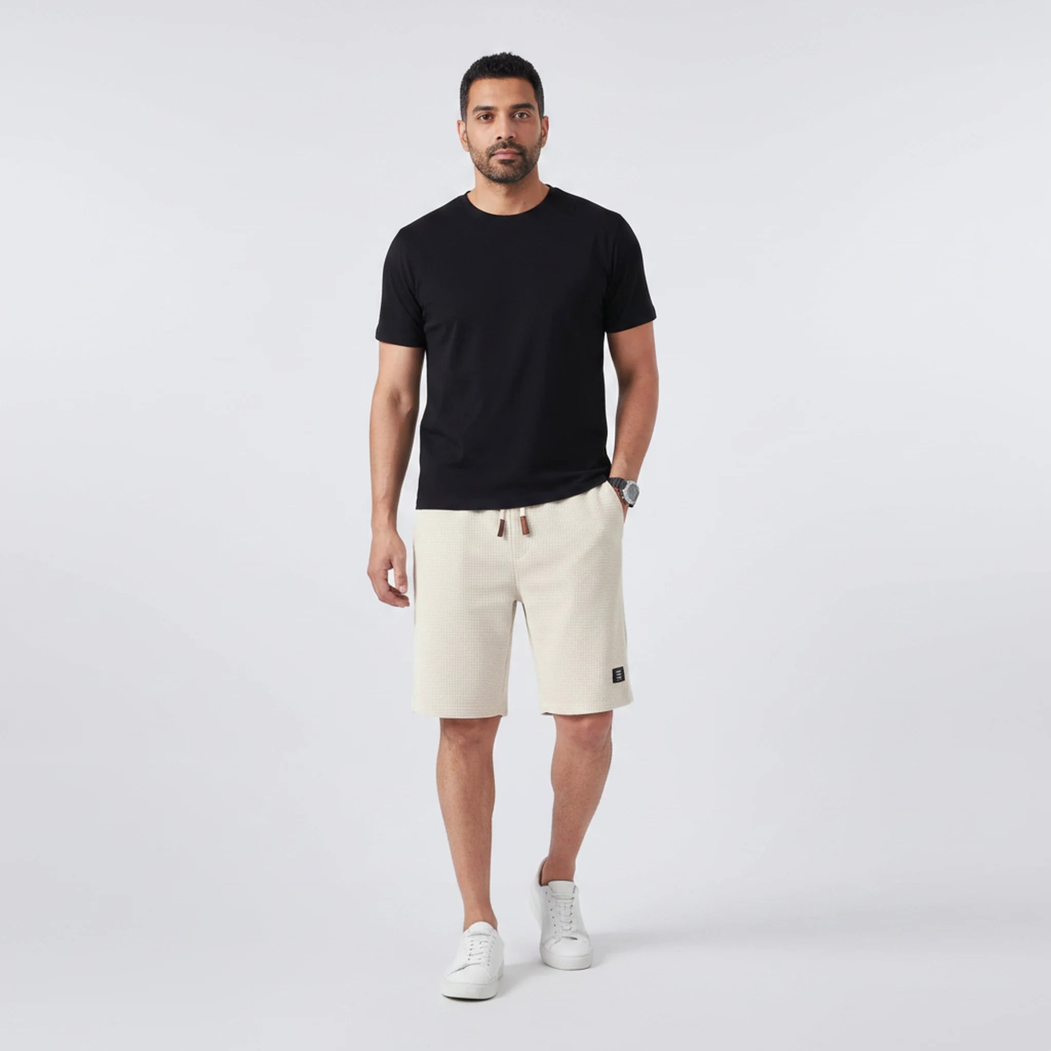 Bexley - Crinkle-Texture Drawstring Shorts
