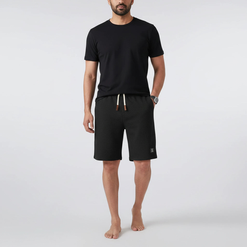Bexley - Crinkle-Texture Drawstring Shorts
