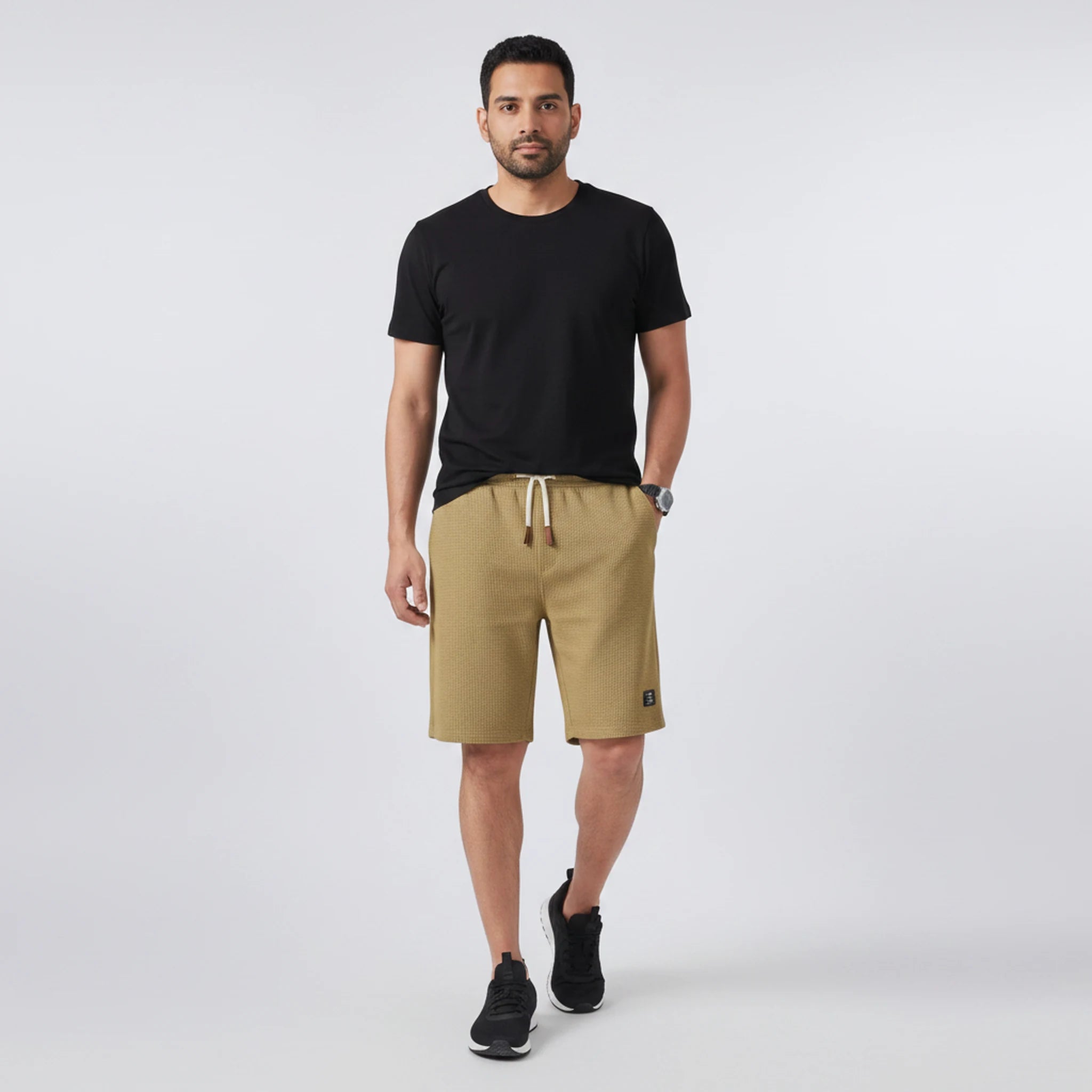 Bexley - Crinkle-Texture Drawstring Shorts