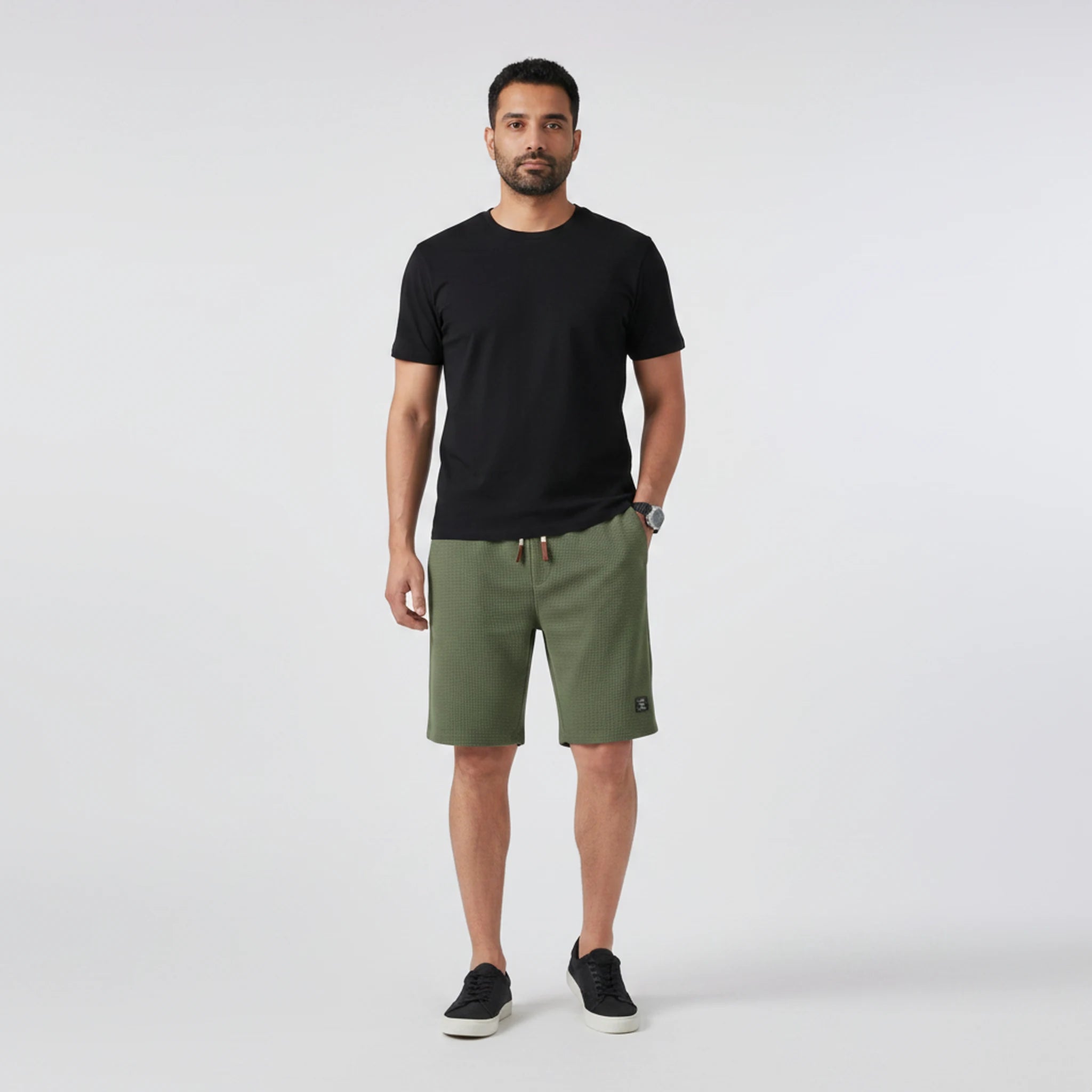Bexley - Crinkle-Texture Drawstring Shorts