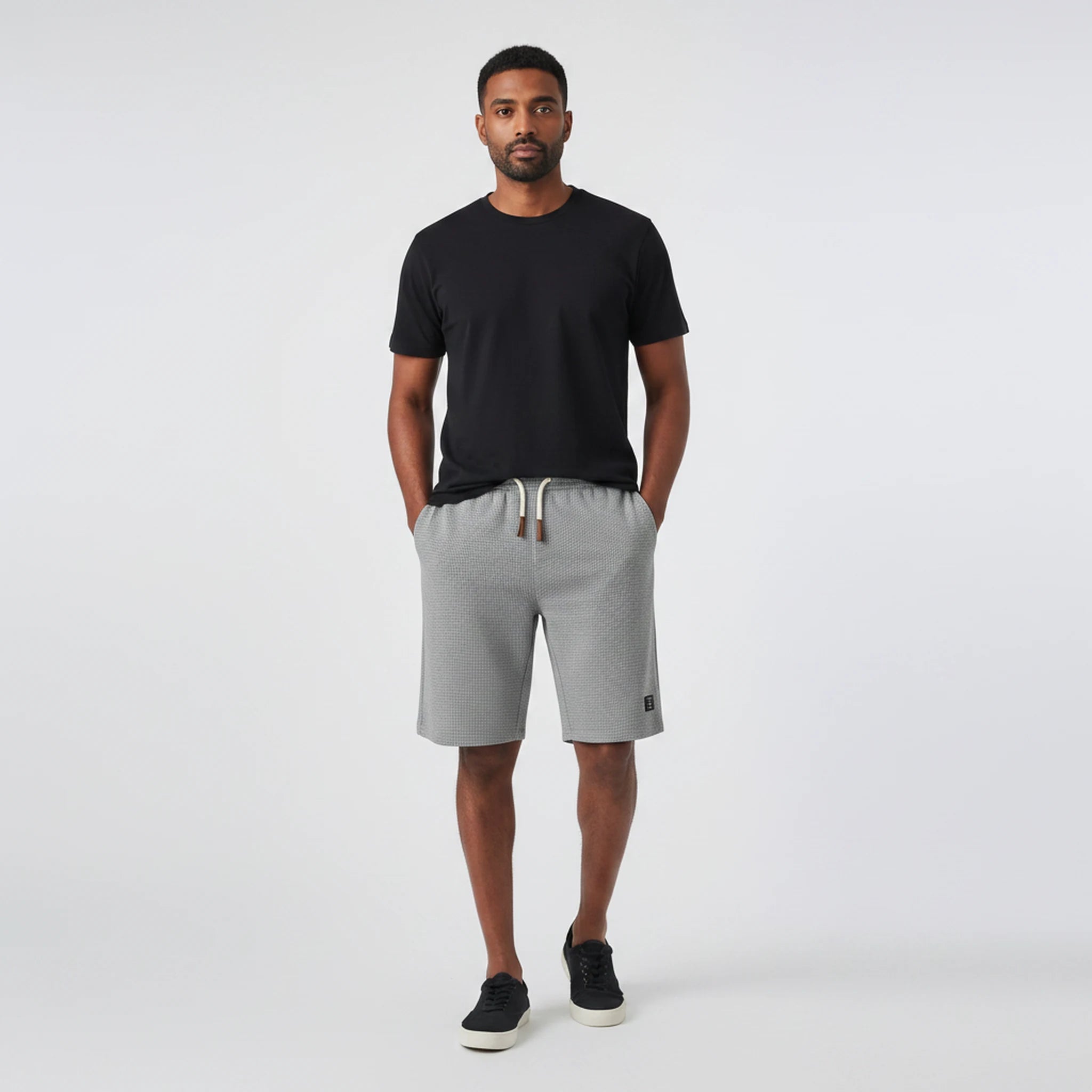 Bexley - Crinkle-Texture Drawstring Shorts