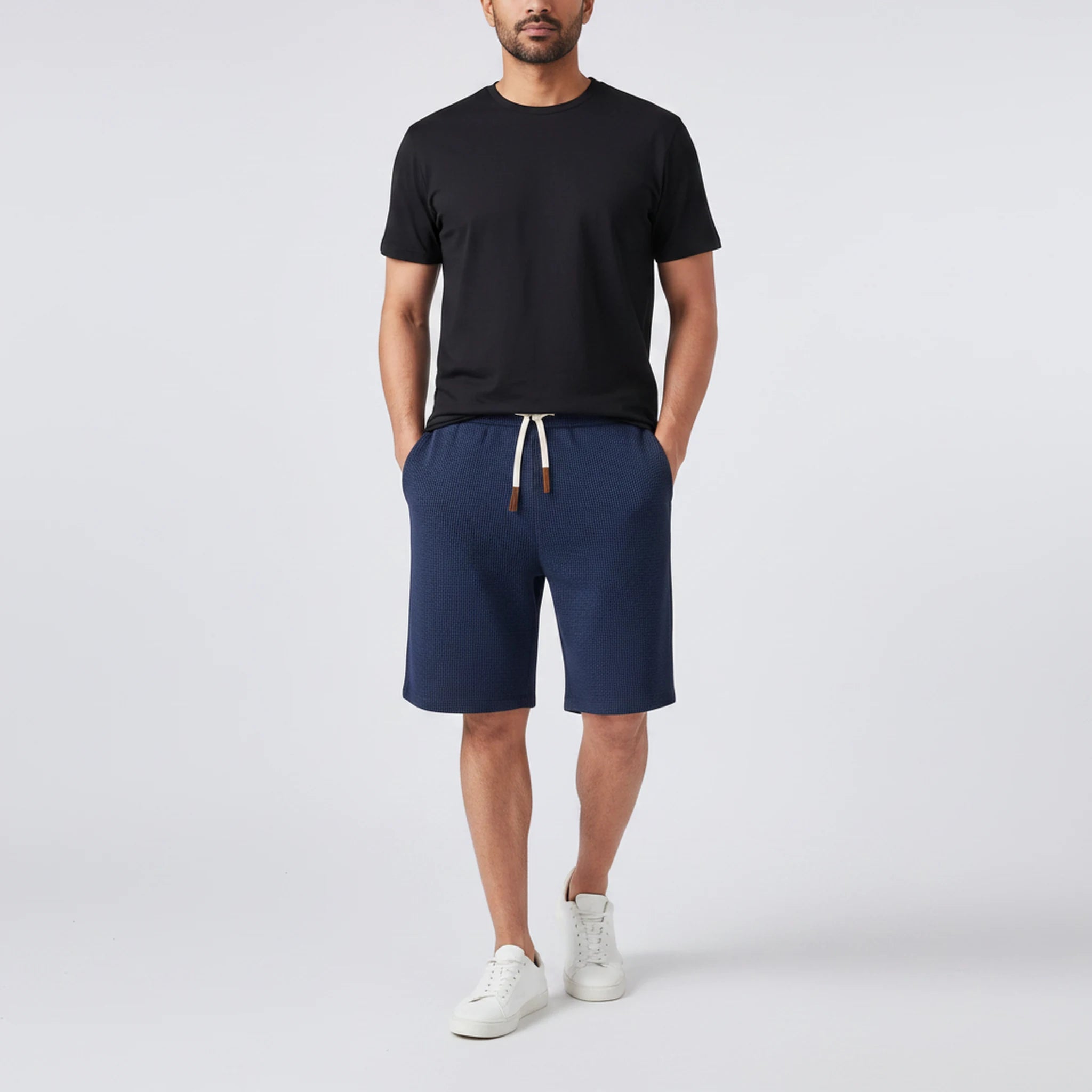Bexley - Crinkle-Texture Drawstring Shorts