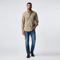 Corbin - Brushed Long-Sleeve Overshirt