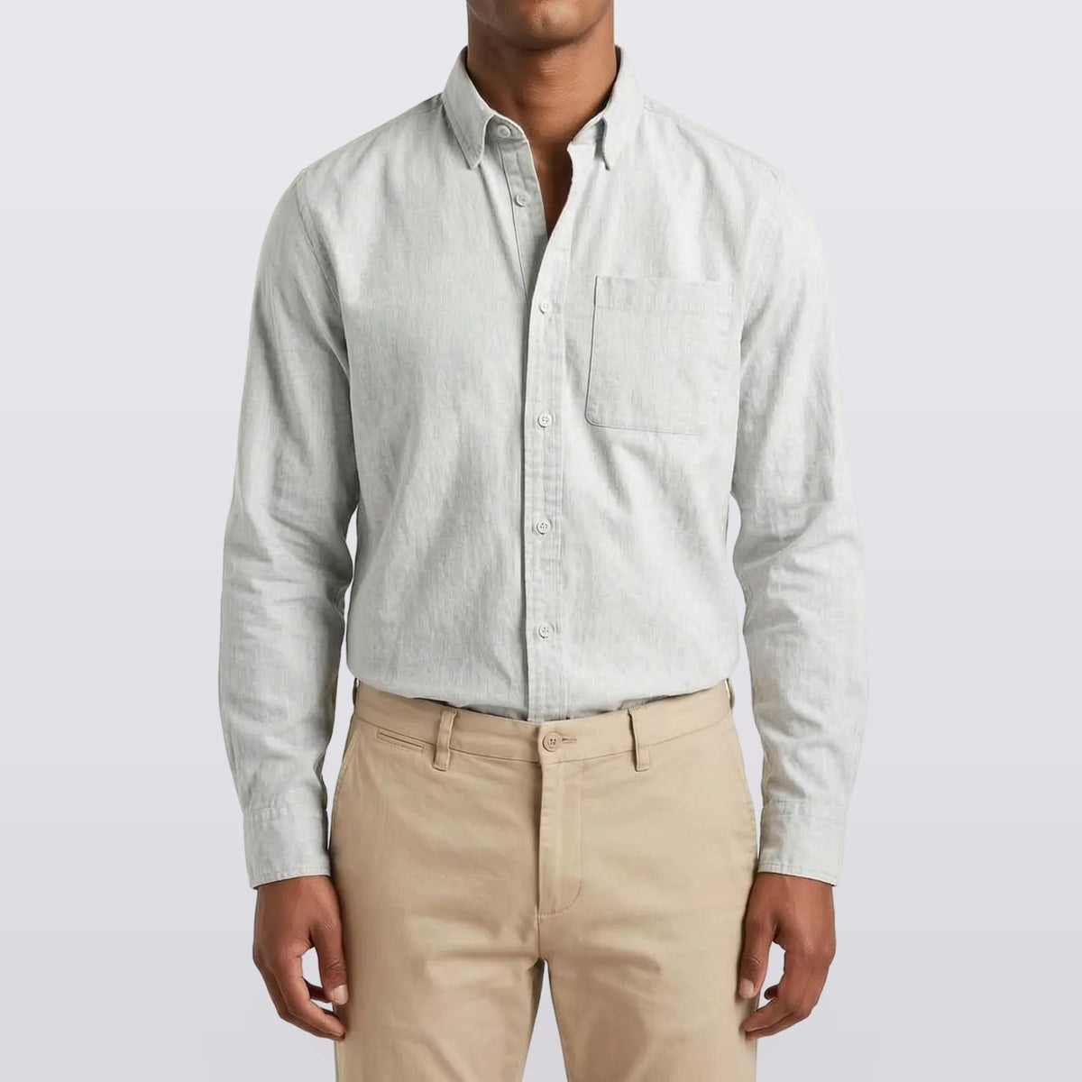 Corbin - Brushed Long-Sleeve Overshirt