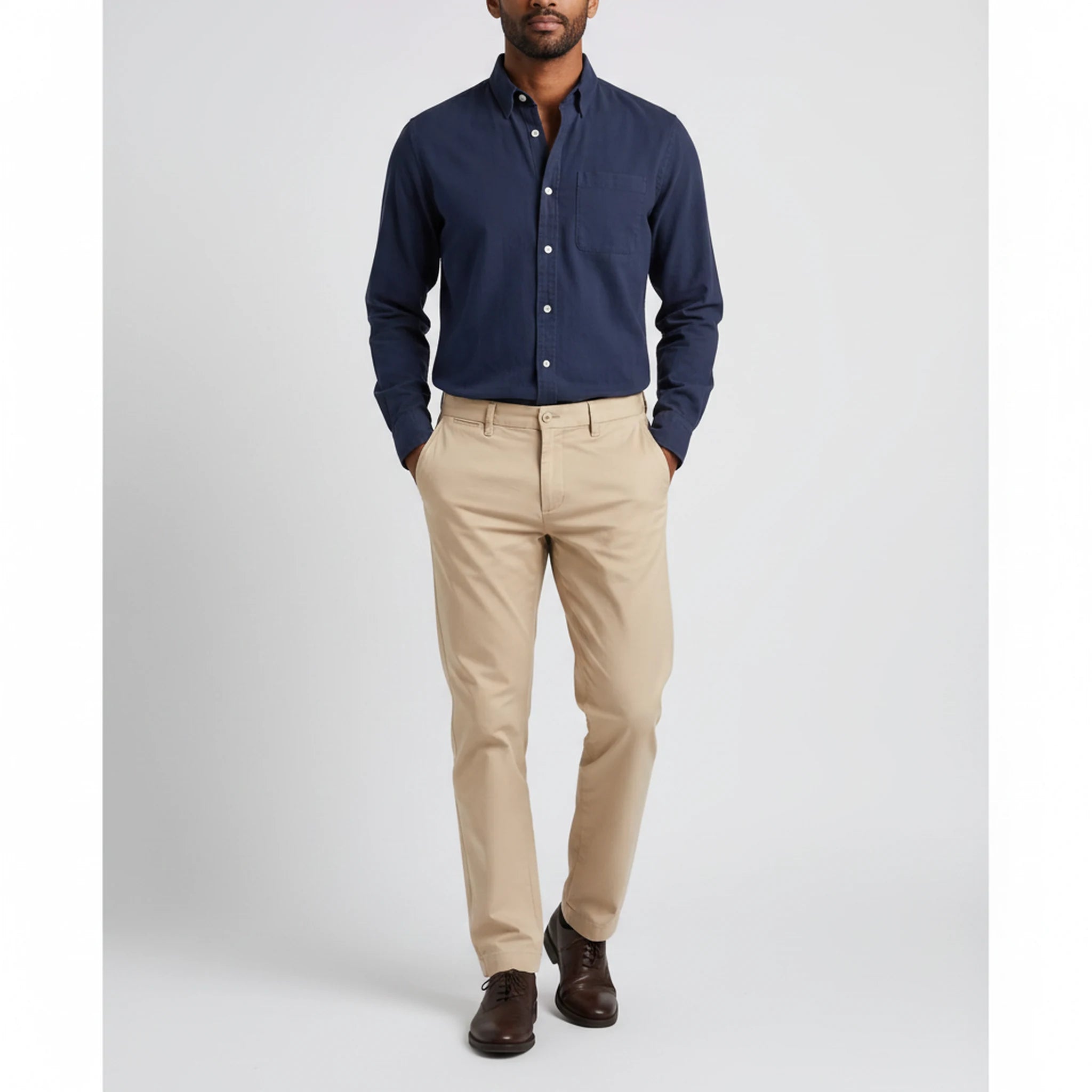 Corbin - Brushed Long-Sleeve Overshirt