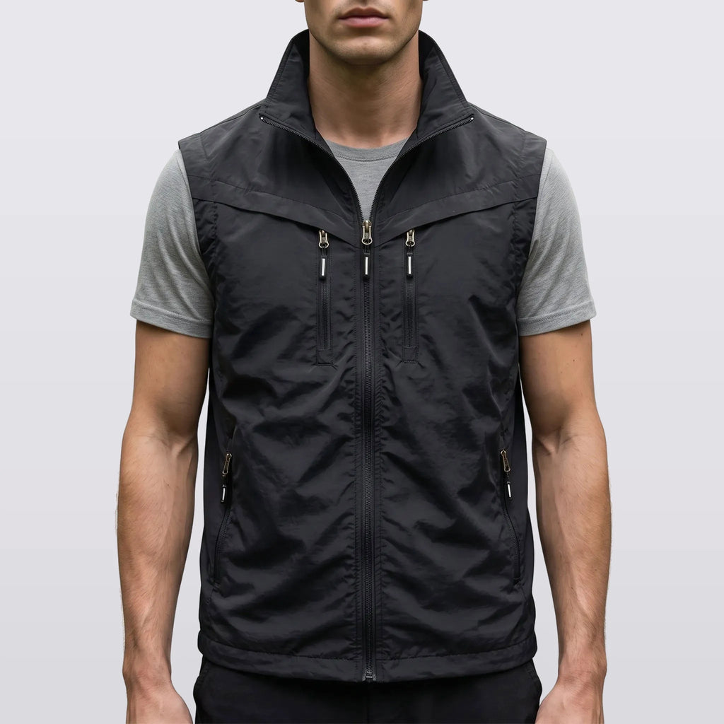 Garrick - Multi-Pocket Sleeveless Gilet