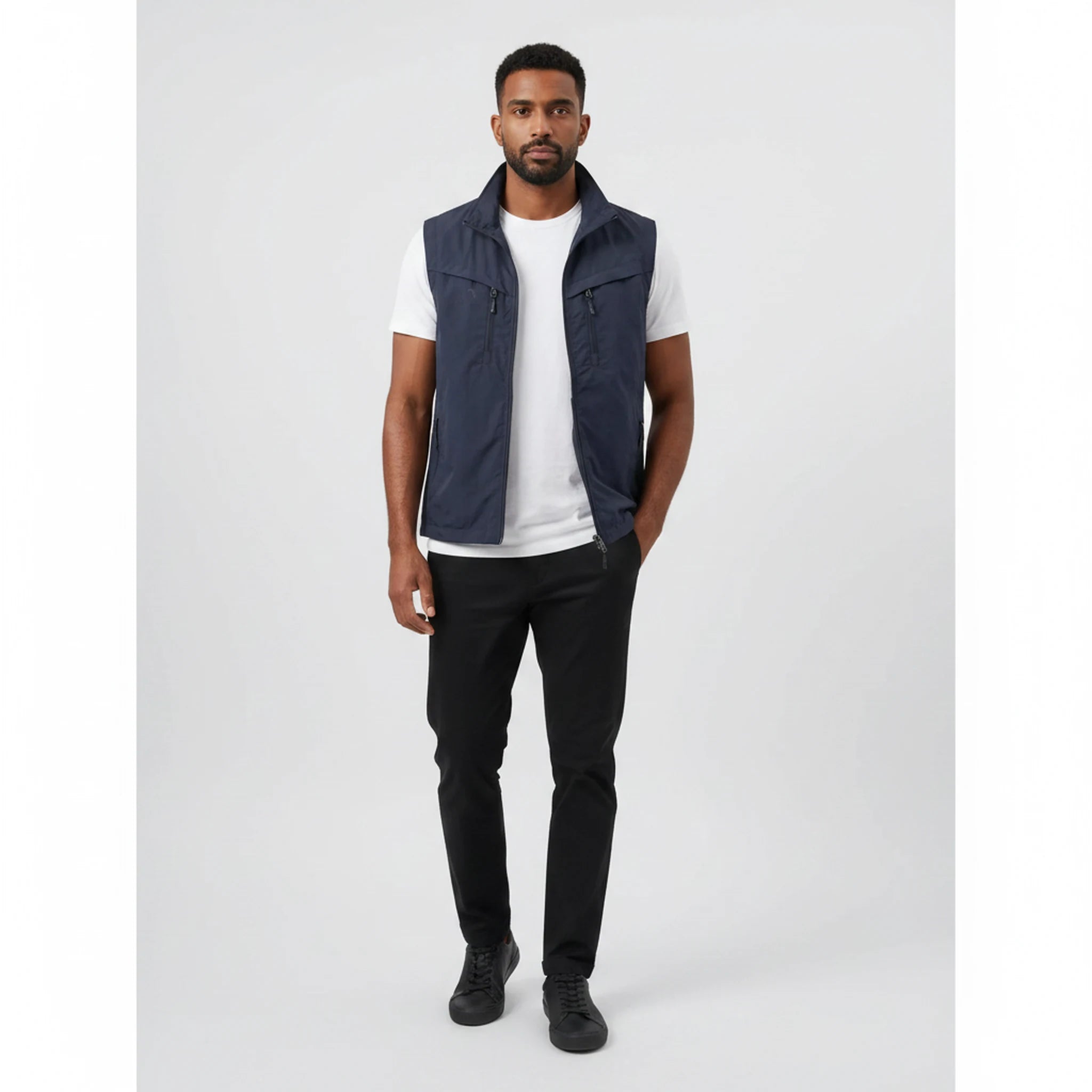 Garrick - Multi-Pocket Sleeveless Gilet