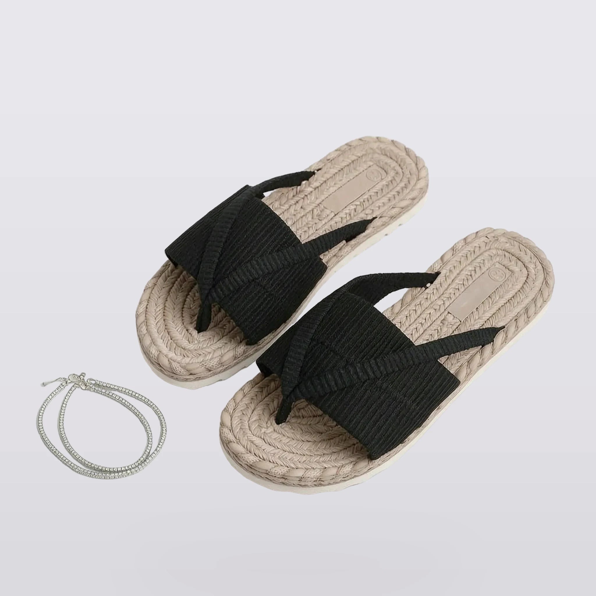 Ilaria - Padded Toe-Loop Flat Sandals