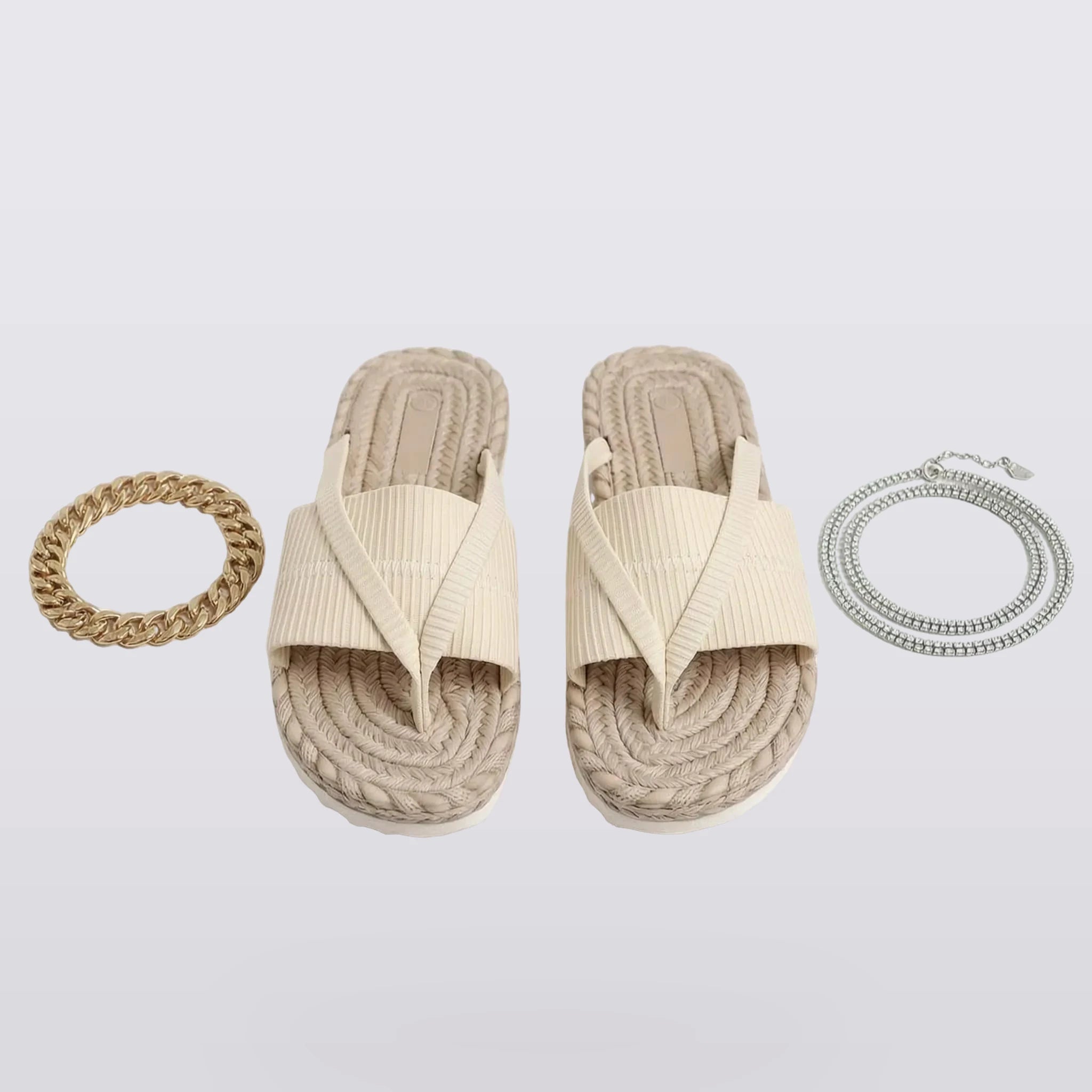 Ilaria - Padded Toe-Loop Flat Sandals