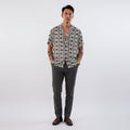 Kestrel - Geometric Print Camp-Collar Shirt