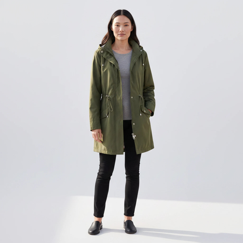 Norvale - Longline Hooded Zip Jacket