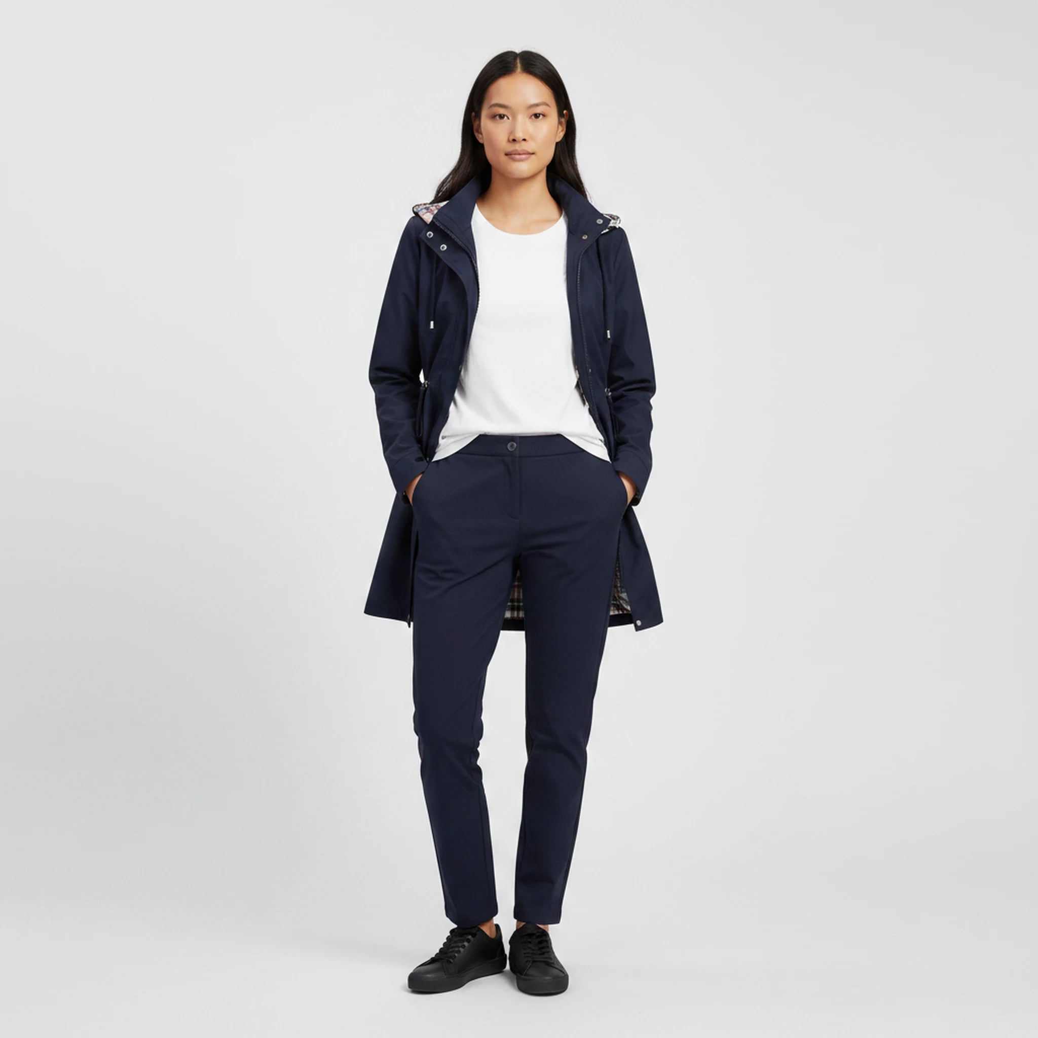 Norvale - Longline Hooded Zip Jacket