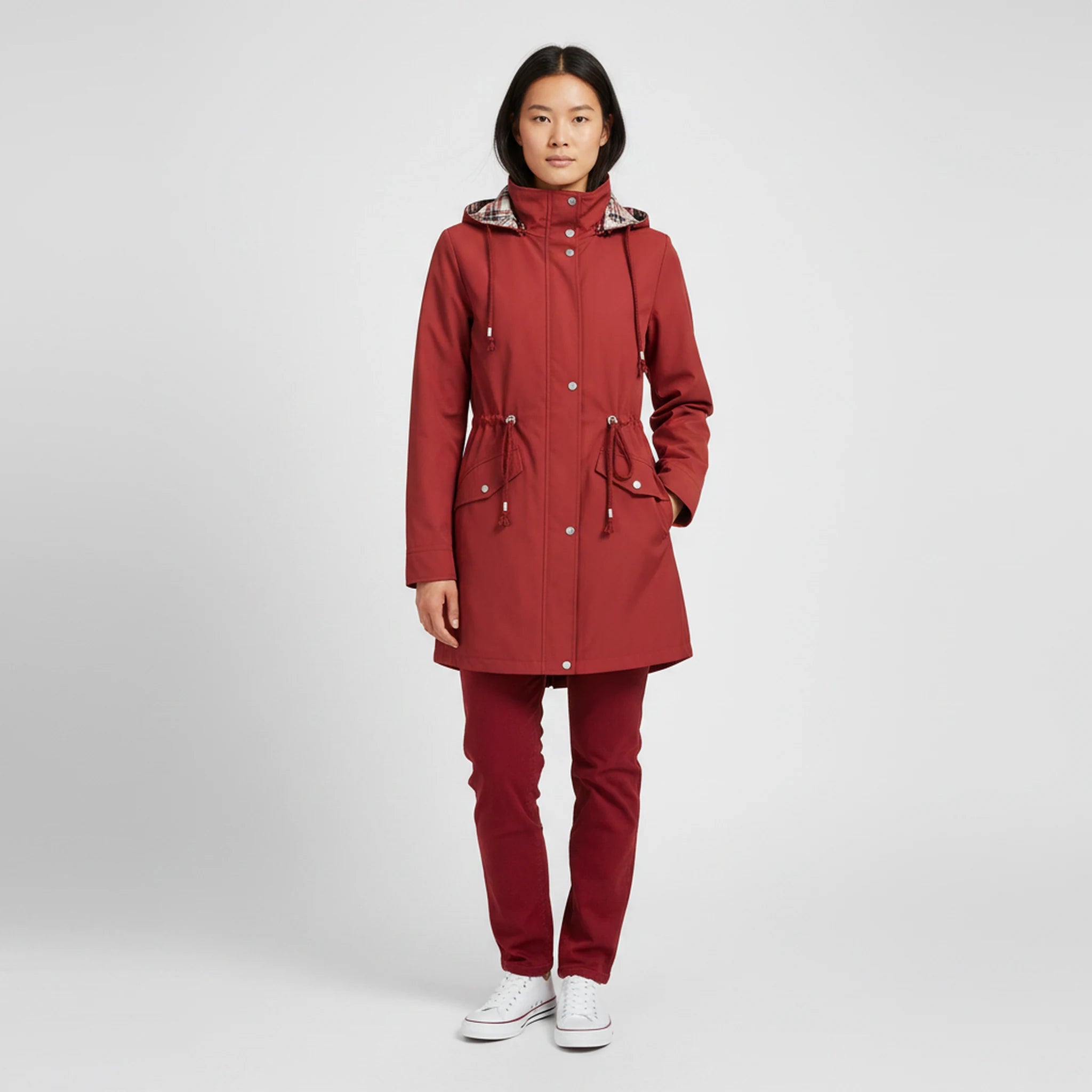 Norvale - Longline Hooded Zip Jacket
