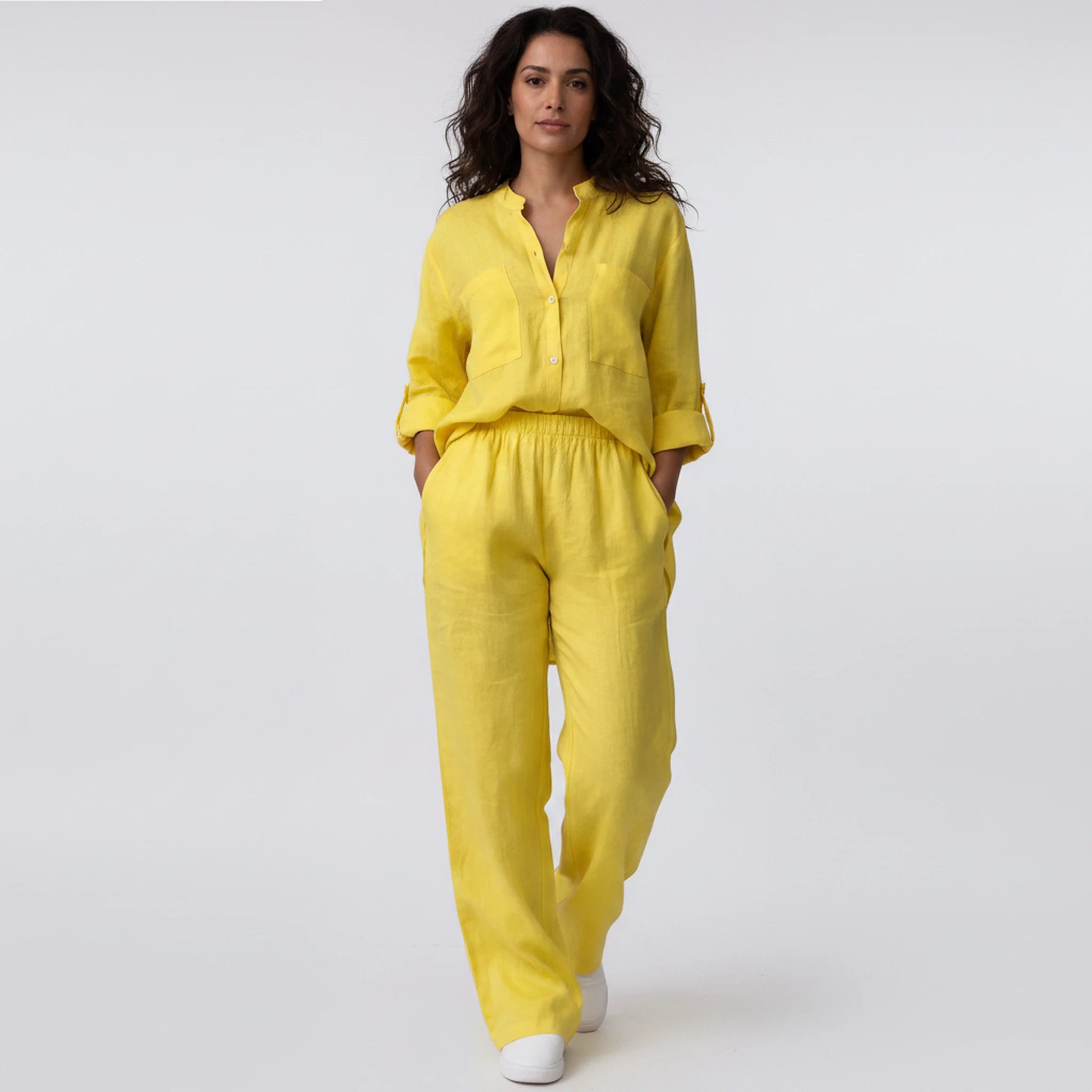 Palova - Short-Sleeve and Wide-Leg Lounge Set