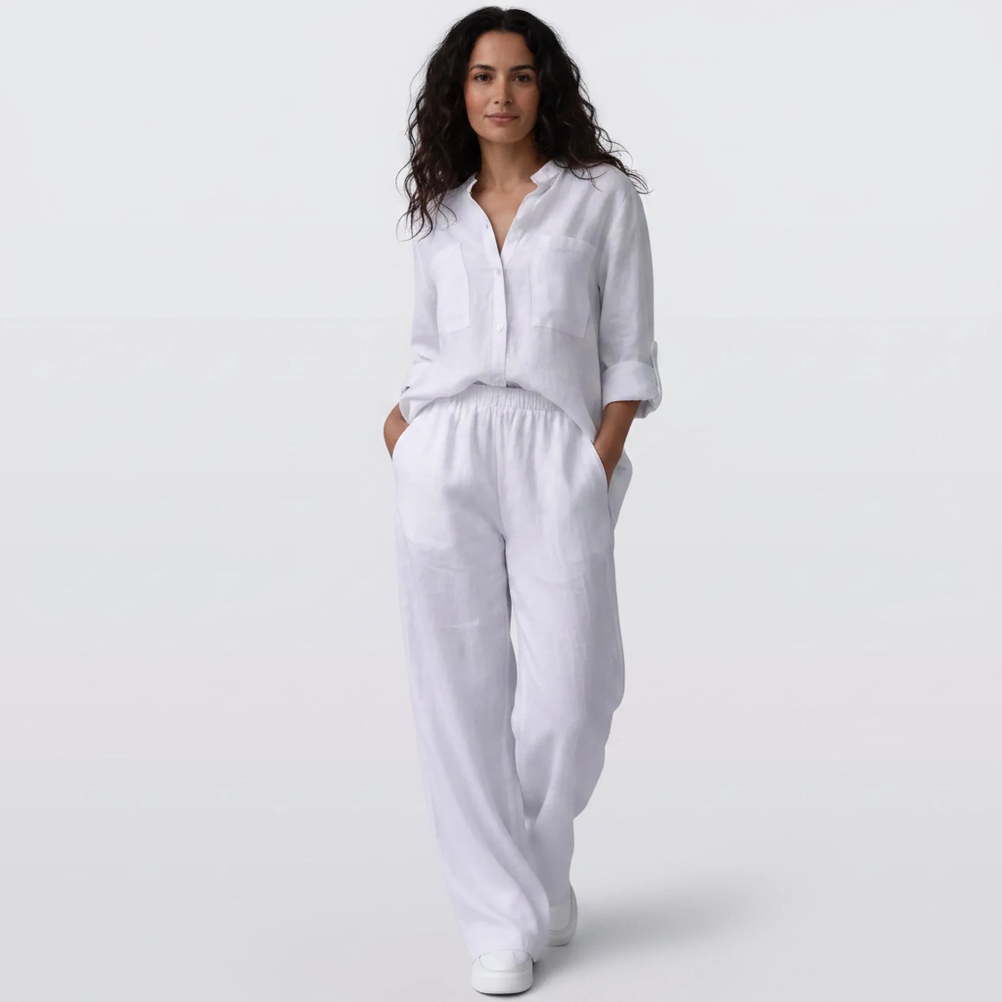 Palova - Short-Sleeve and Wide-Leg Lounge Set