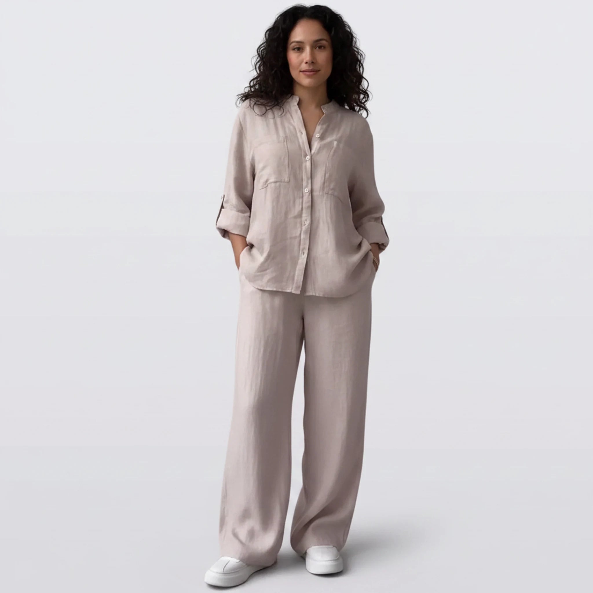 Palova - Short-Sleeve and Wide-Leg Lounge Set