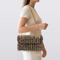 Sereva - Beaded Flap-Over Chain Bag
